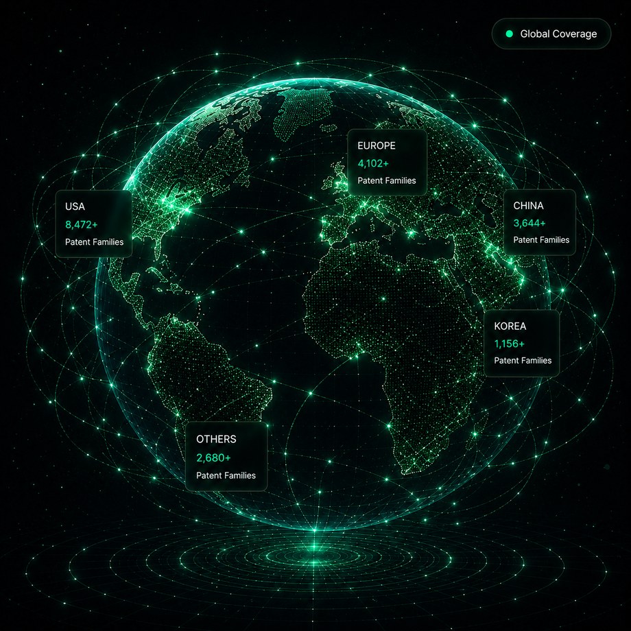 Global patent research coverage across North America, Europe, Asia-Pacific, and beyond